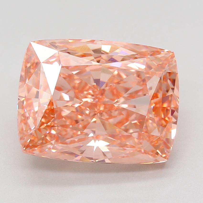 10.08 Ct. Fancy Vivid Pink Cushion Lab Grown Diamond