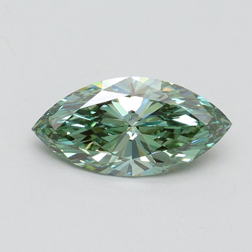 1.00 Ct. Fancy Vivid Green Marquise Lab Grown Diamond