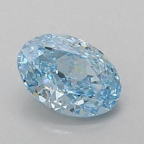 0.96 Ct. Fancy Vivid Blue Oval Lab Grown Diamond