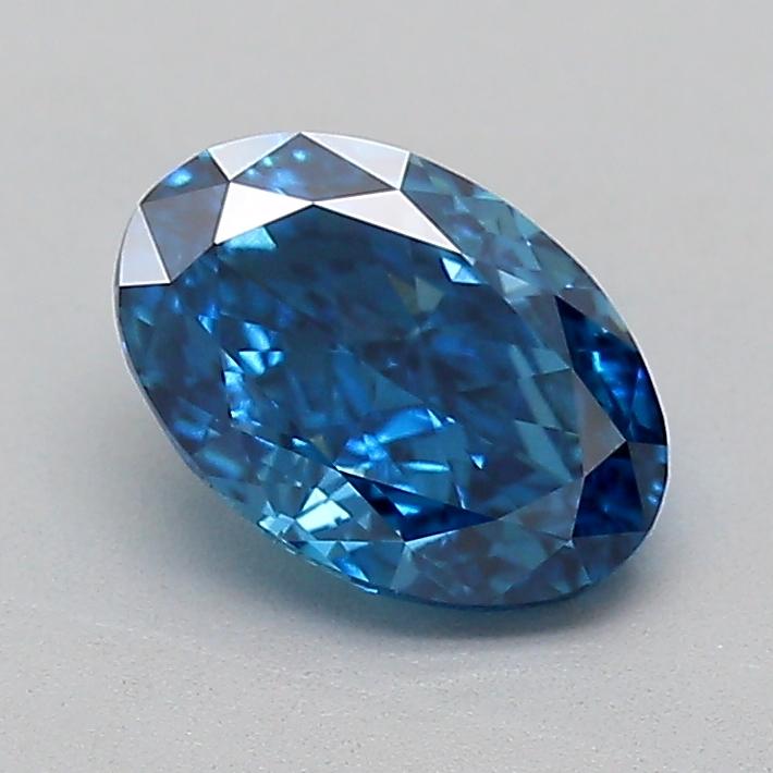 1.00 Ct. Fancy Vivid  Blue Oval Lab Grown Diamond