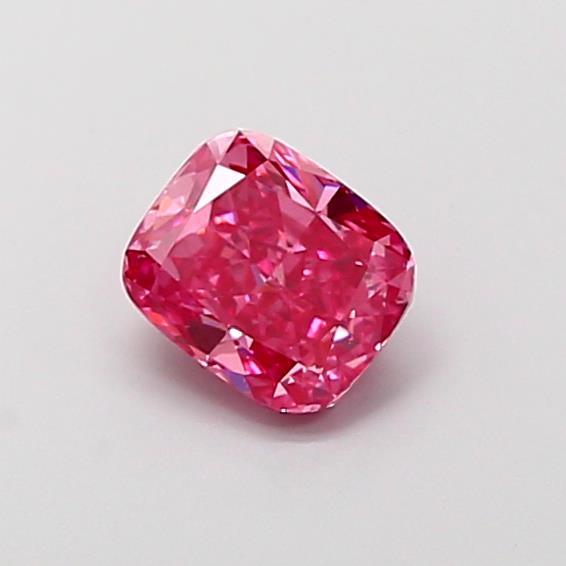 1.06 Ct. Fancy Vivid Pink Cushion Lab Grown Diamond