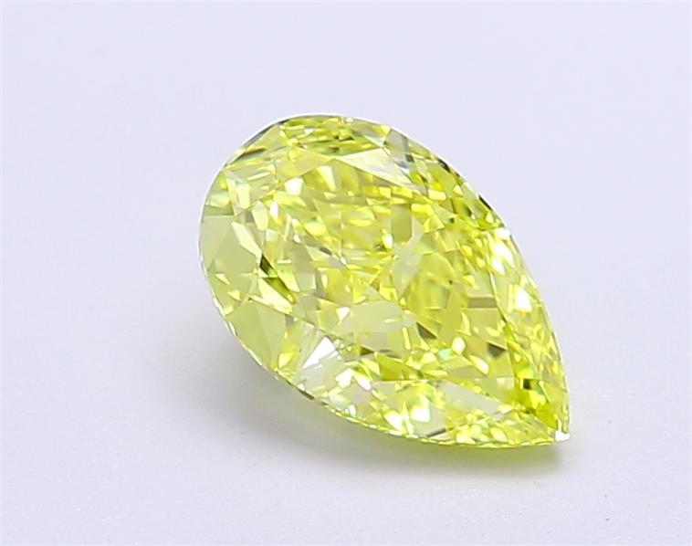 1.30 Ct. Fancy Vivid  Yellow Pear Lab Grown Diamond