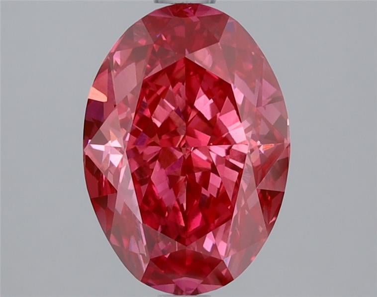 2.60 Ct. Fancy Vivid Pink Oval Lab Grown Diamond