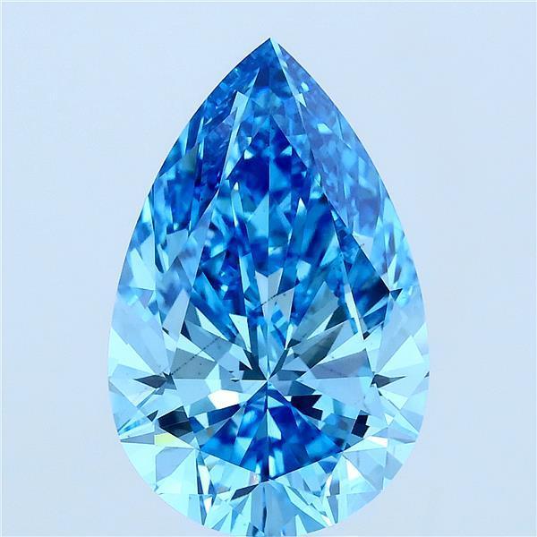 5.00 Ct. Fancy Blue Pear Lab Grown Diamond