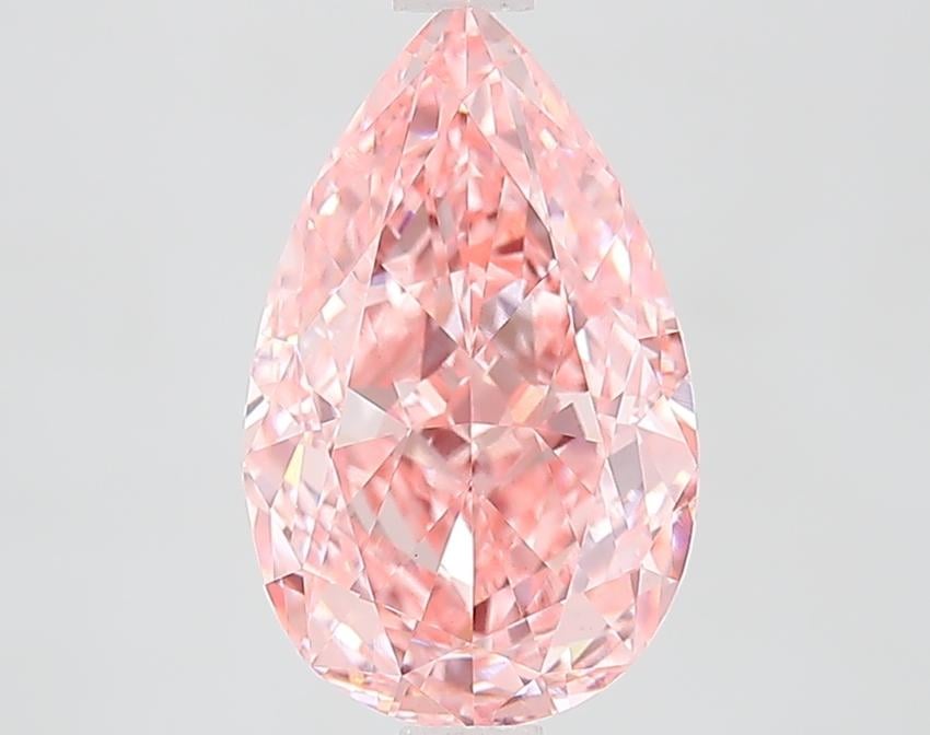 3.03 Ct. Fancy Vivid Pink Pear Lab Grown Diamond