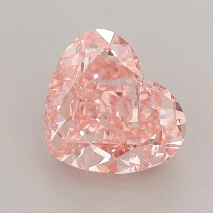 1.38 Ct. Fancy Vivid  Pink Heart Lab Grown Diamond