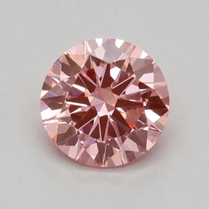 0.35 Ct. Fancy Vivid Pink Round Lab Grown Diamond