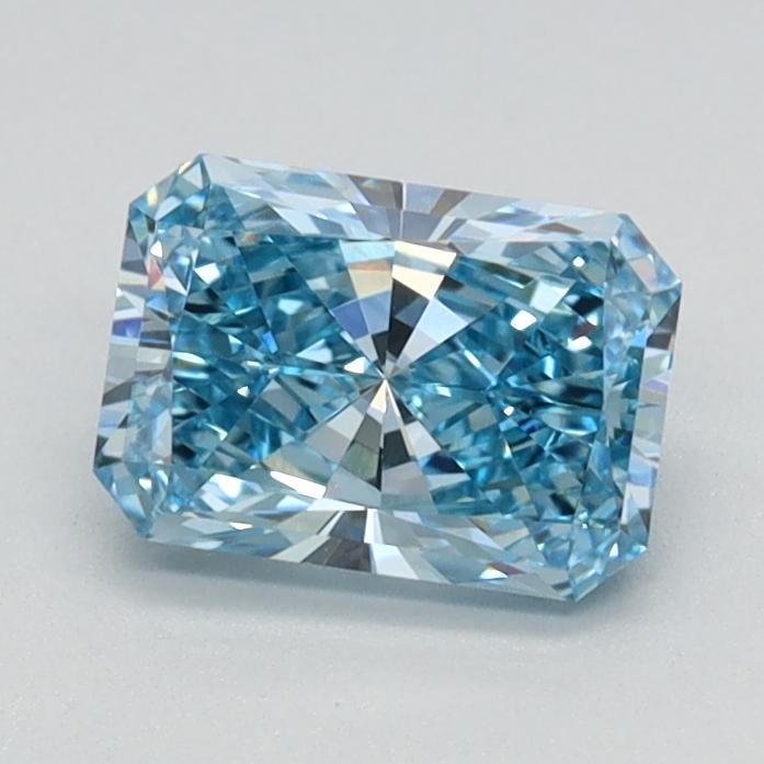 0.77 Ct. Fancy Vivid Blue Radiant Lab Grown Diamond