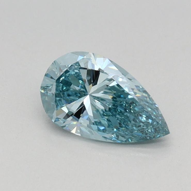 0.36 Ct. Fancy Vivid Blue Pear Lab Grown Diamond