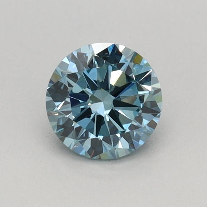 0.40 Ct. Fancy Vivid Blue Round Lab Grown Diamond