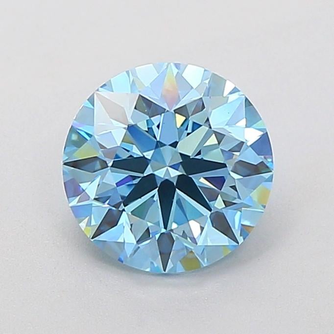 2.02 Ct. Fancy Vivid Blue Round Lab Grown Diamond
