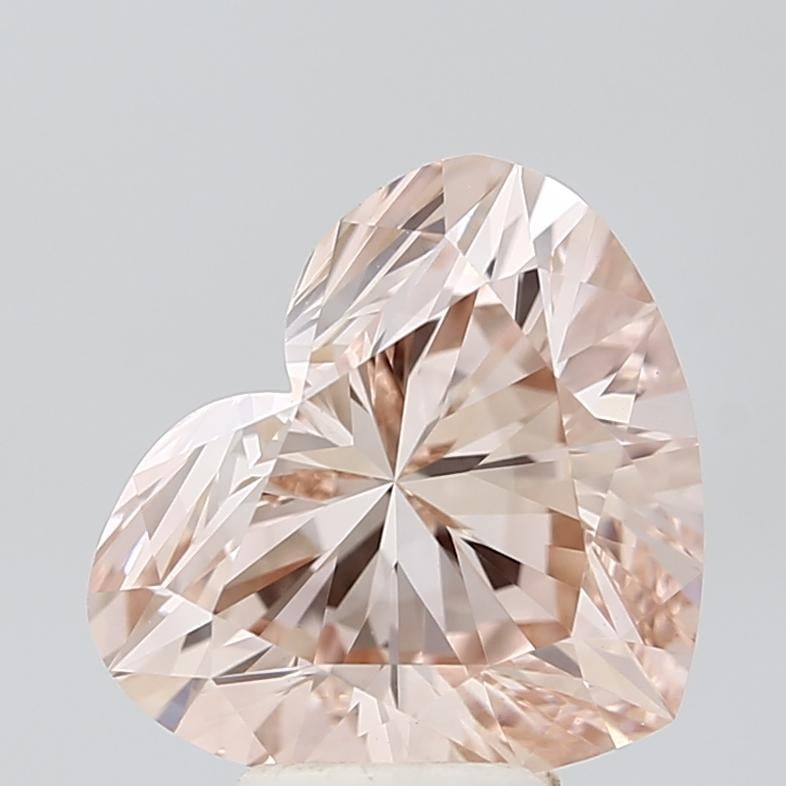 5.00 Ct. Fancy Intense Pink Heart Lab Grown Diamond