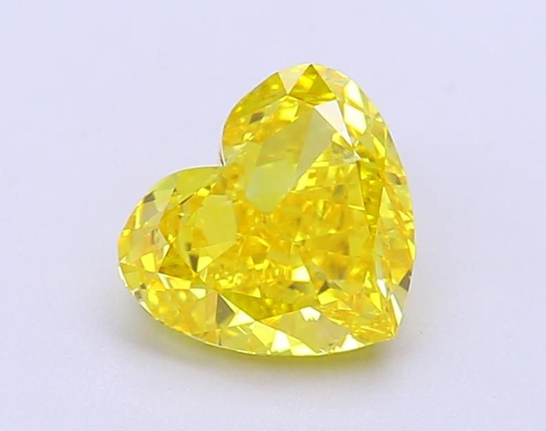1.62 Ct. Fancy Vivid  Yellow Heart Lab Grown Diamond