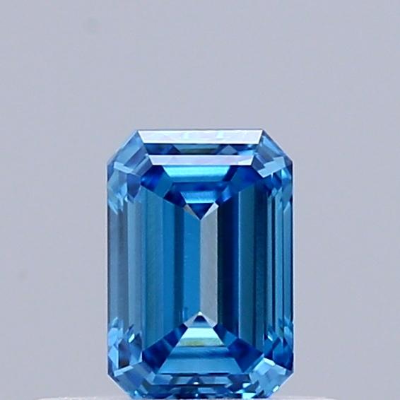 0.38 Ct. Fancy Vivid Blue Emerald Lab Grown Diamond