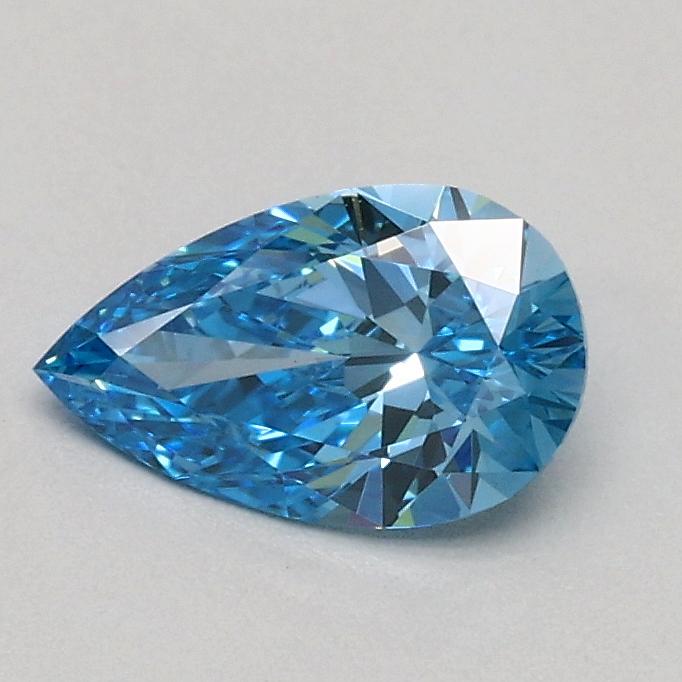 0.42 Ct. Fancy Vivid Blue Pear Lab Grown Diamond