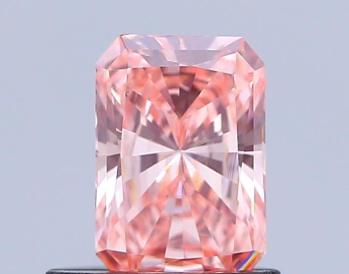 0.60 Ct. Fancy Vivid Pink Radiant Lab Grown Diamond