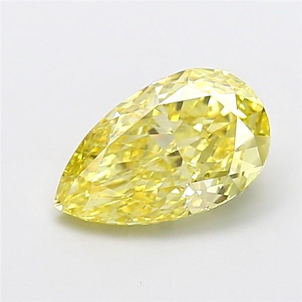 2.23 Ct. Fancy Intense Yellow Pear Lab Grown Diamond