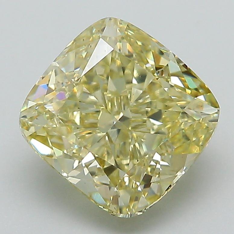 3.06 Ct. Fancy Intense Yellow Cushion Lab Grown Diamond
