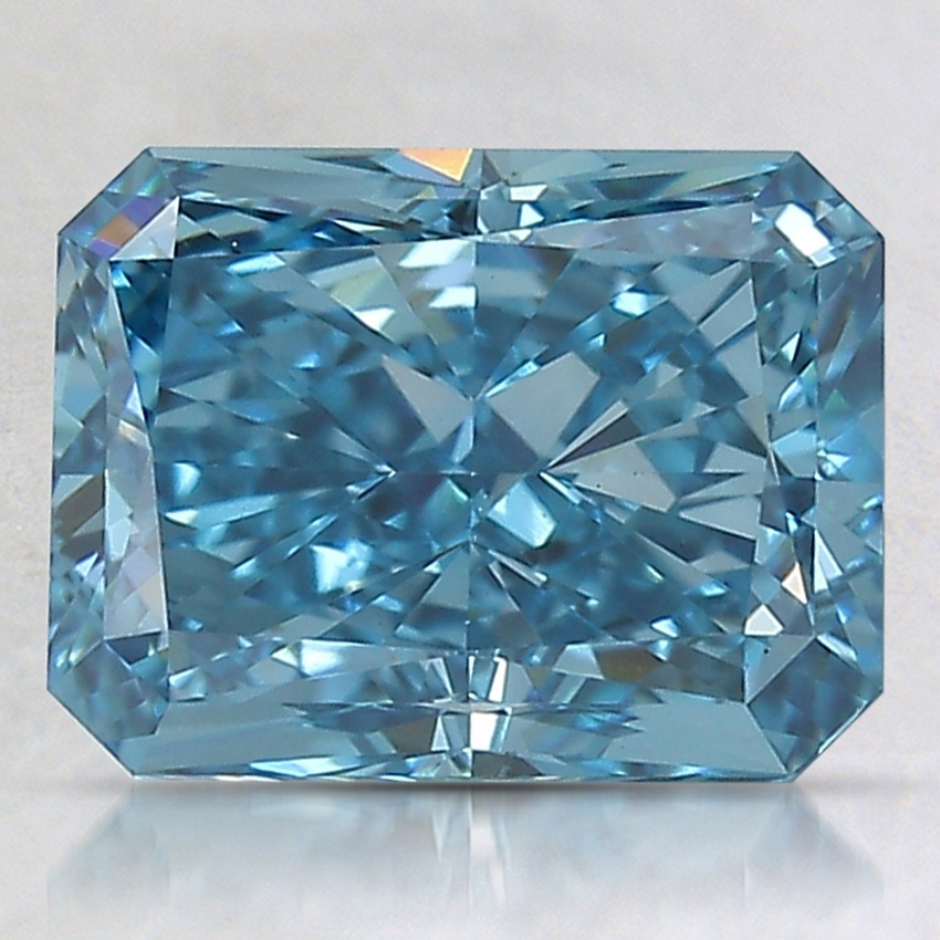 3.00 Ct. Fancy Vivid Blue Radiant Lab Created Diamond