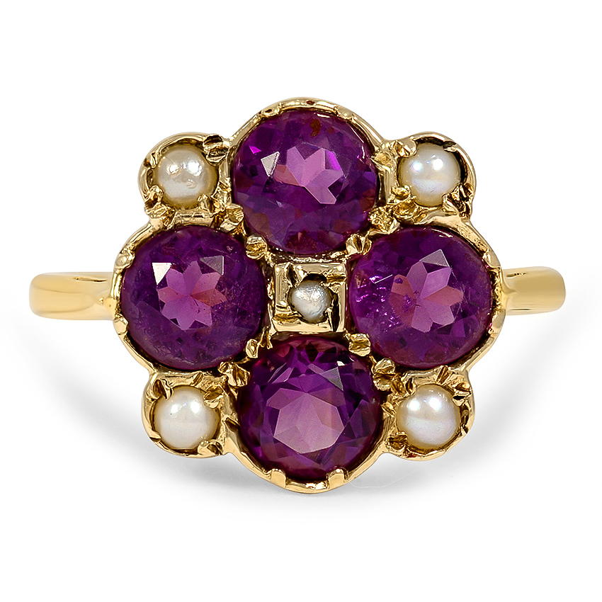 Victorian Amethyst Cocktail Ring