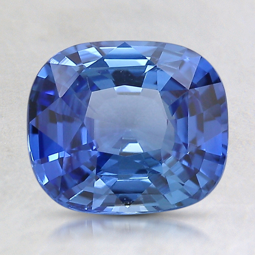 10x8.7mm Blue Cushion Sapphire