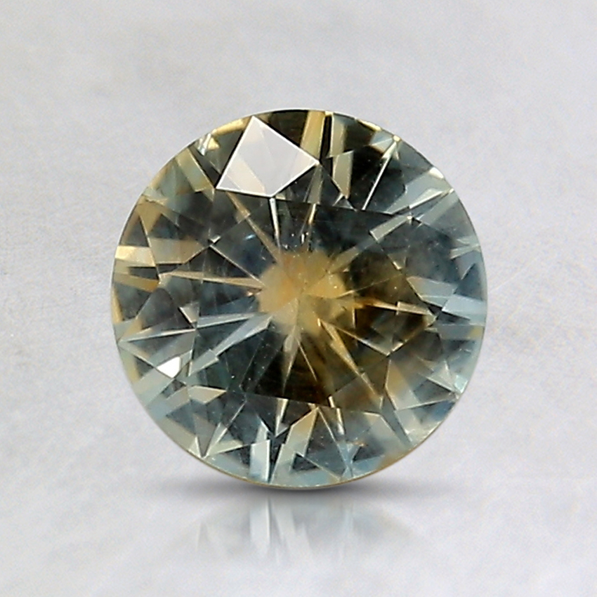 6.4mm Unheated Bi-Color Round Montana Sapphire