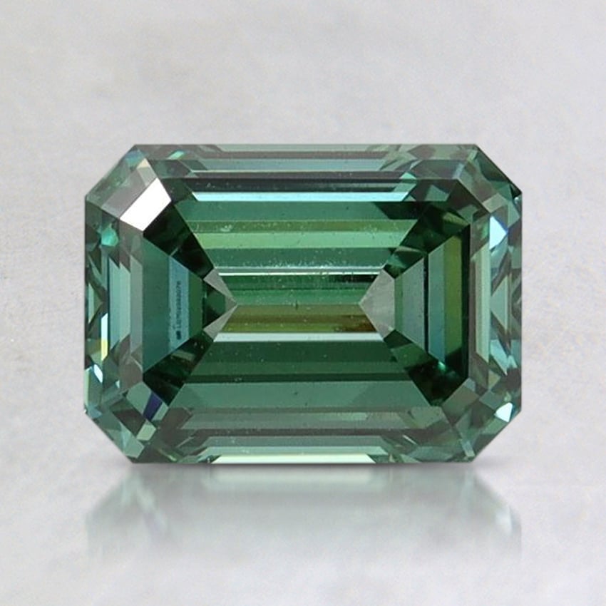 1.47 Ct. Fancy Vivid Pacific Green Emerald Lab Grown Diamond