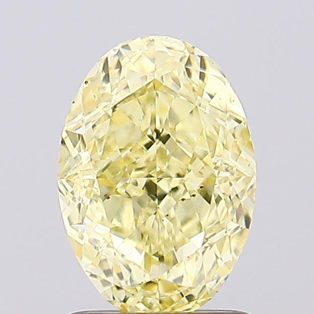 1.59 Ct. Fancy Intense Yellow Oval Lab Grown Diamond