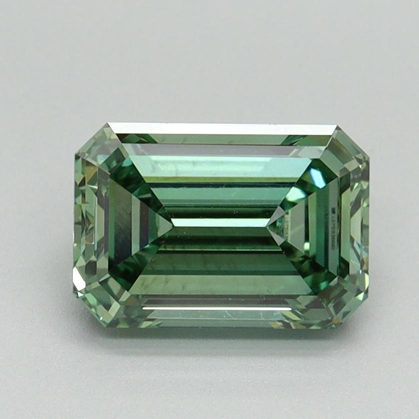 1.58 Ct. Fancy Vivid Green Emerald Lab Grown Diamond
