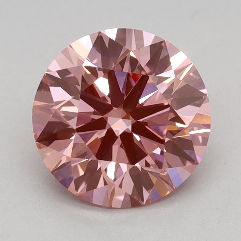 1.11 Ct. Fancy Vivid Pink Round Lab Grown Diamond