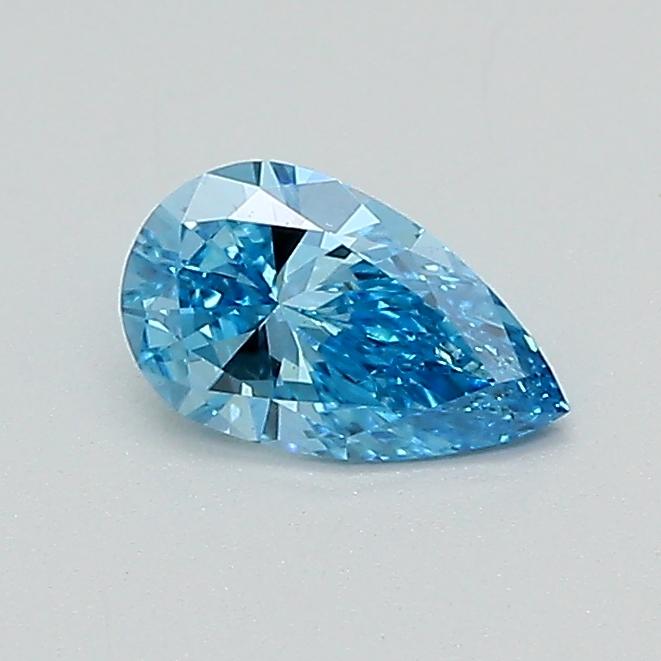 0.37 Ct. Fancy Vivid Blue Pear Lab Grown Diamond