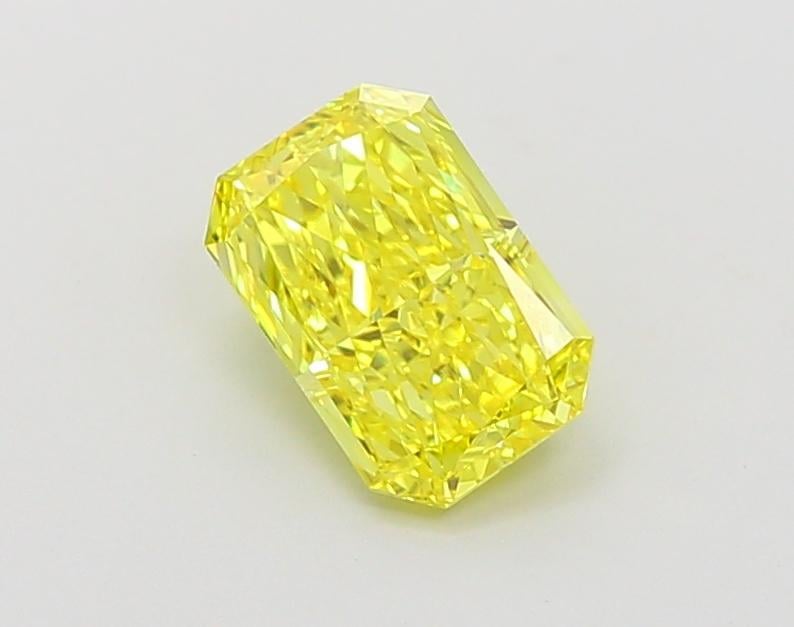 1.23 Ct. Fancy Vivid Yellow Radiant Lab Grown Diamond