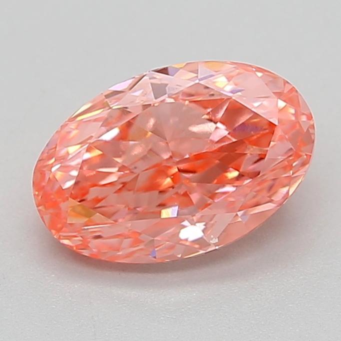 1.50 Ct. Fancy Vivid  Pink Oval Lab Grown Diamond