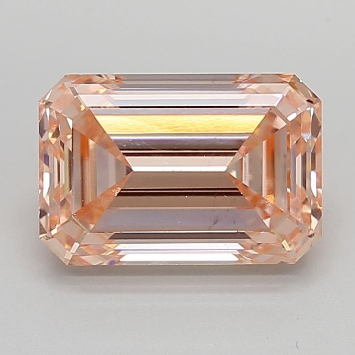 4.04 Ct. Fancy Intense  Pink Emerald Lab Grown Diamond