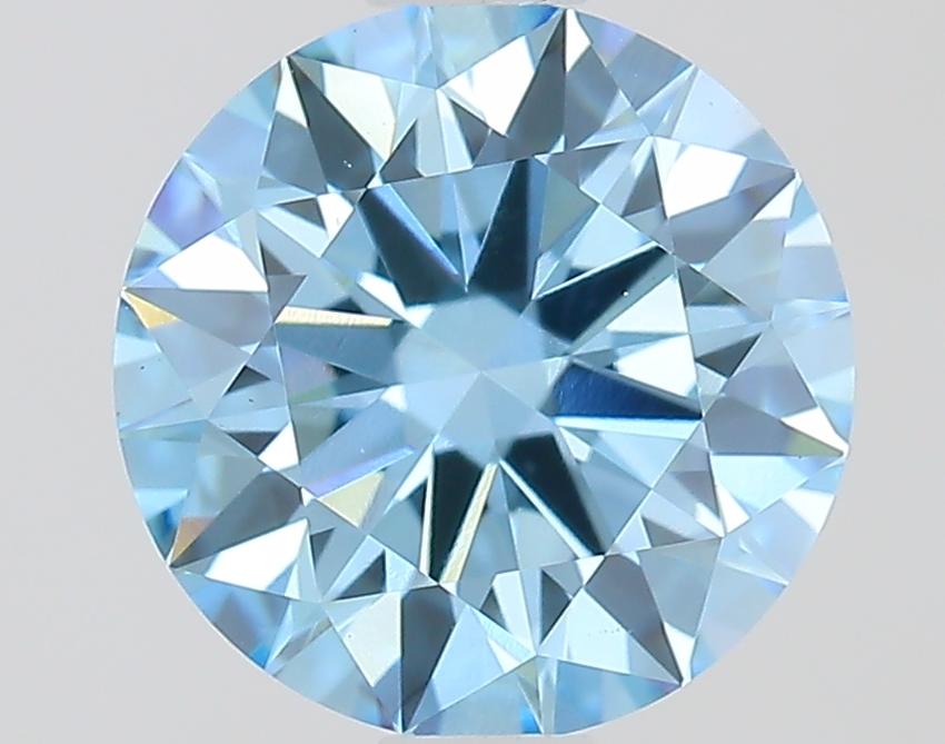 1.17 Ct. Fancy Vivid Blue Round Lab Grown Diamond