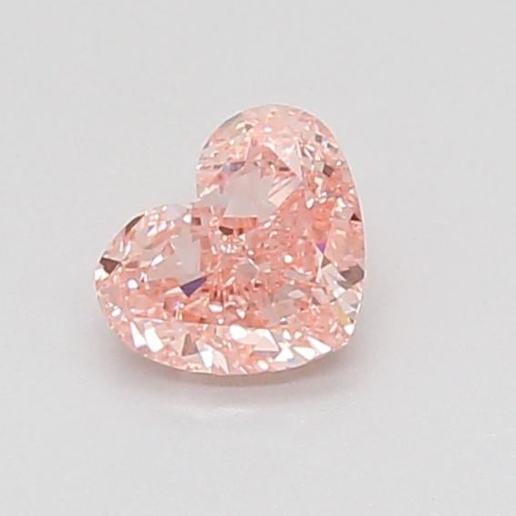 0.55 Ct. Fancy Vivid Pink Heart Lab Grown Diamond