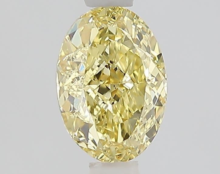 1.05 Ct. Fancy Intense  Yellow Oval Lab Grown Diamond