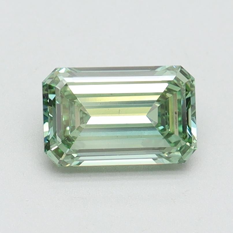 1.01 Ct. Fancy Intense Pacific Green Emerald Lab Grown Diamond