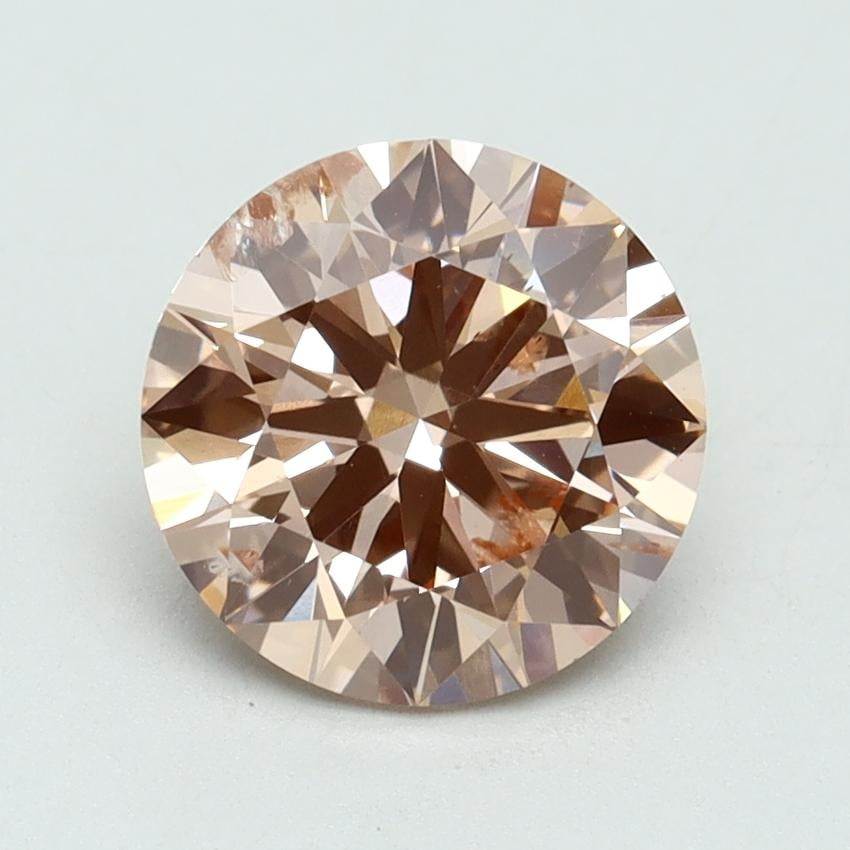 2.01 Ct. Fancy Brown Pink Round Lab Grown Diamond