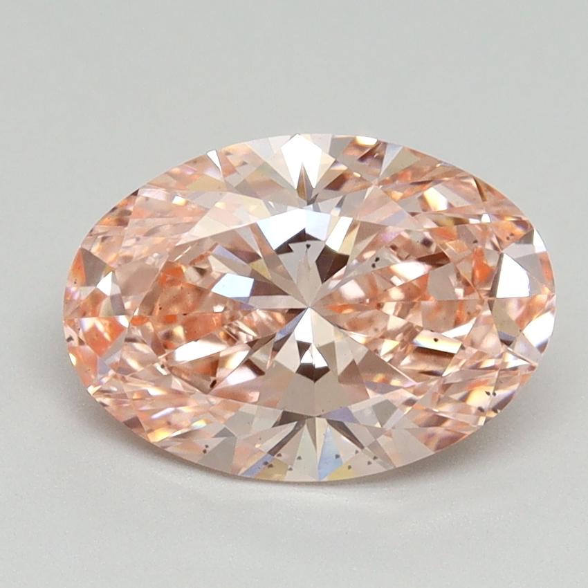 2.01 Ct. Fancy Vivid Pink Oval Lab Grown Diamond