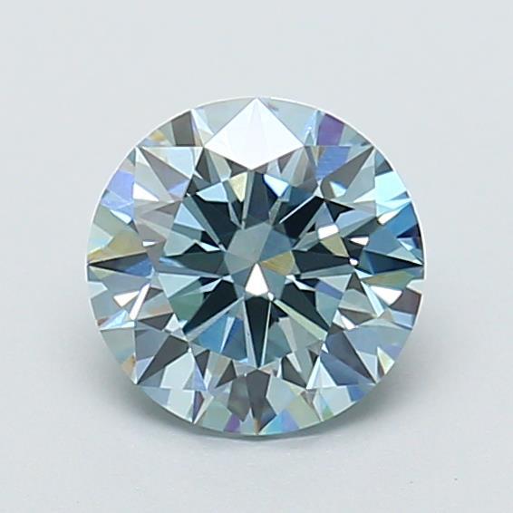 1.32 Ct. Fancy Intense  Blue Round Lab Grown Diamond