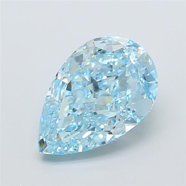 2.08 Ct. Fancy Vivid  Blue Pear Lab Grown Diamond
