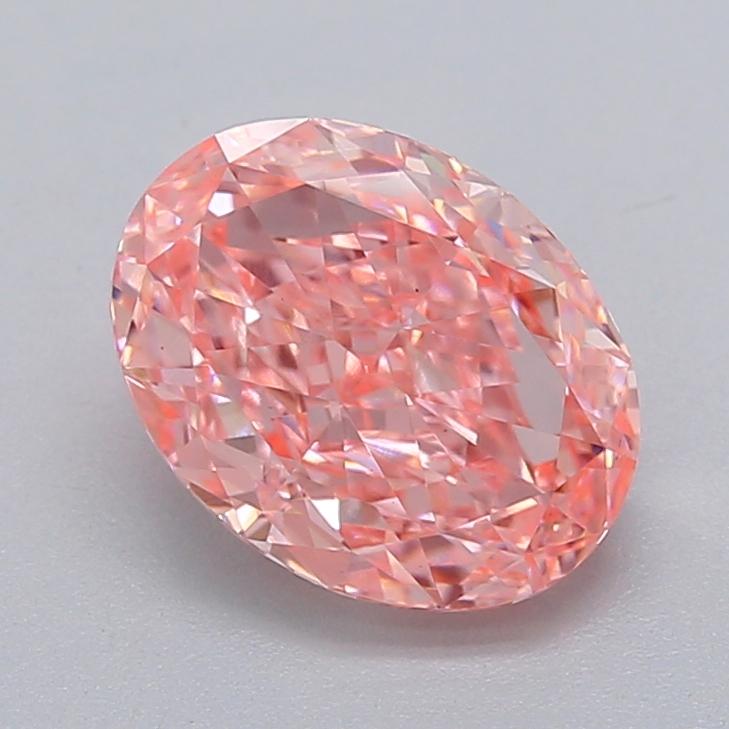 2.00 Ct. Fancy Vivid  Pink Oval Lab Grown Diamond