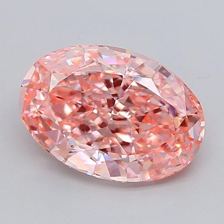 2.50 Ct. Fancy Vivid  Pink Oval Lab Grown Diamond
