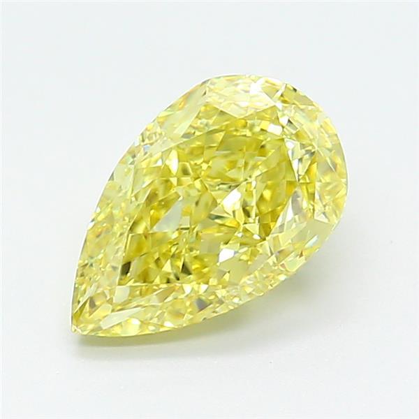 2.50 Ct. Fancy Intense Yellow Pear Lab Grown Diamond