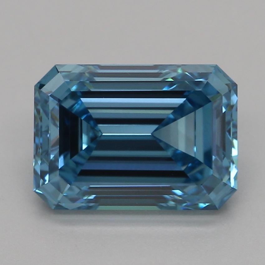 2.00 Ct. Fancy Vivid Blue Emerald Lab Grown Diamond