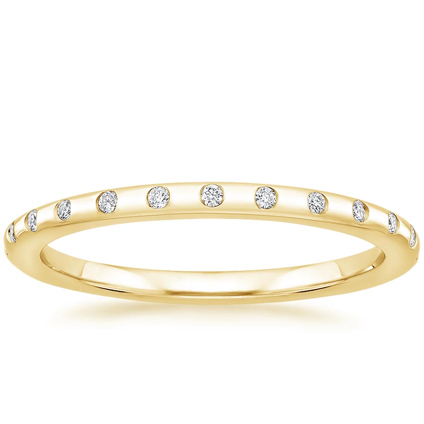 18K Yellow Gold Anais Diamond Ring, large top view