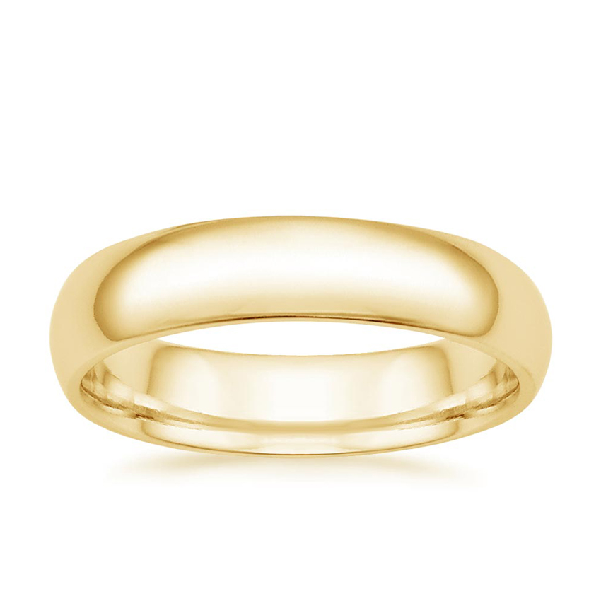 18K Yellow Gold Comfort Fit 5mm Wedding Ring