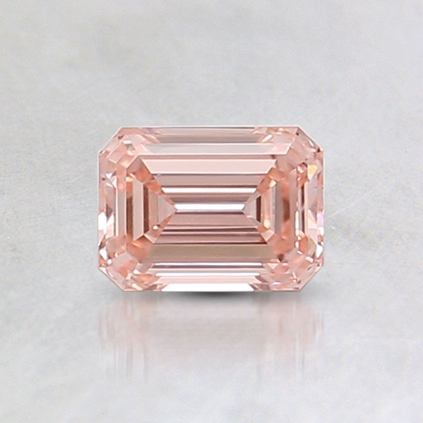 0.54 Ct. Fancy Vivid Pink Emerald Lab Created Diamond