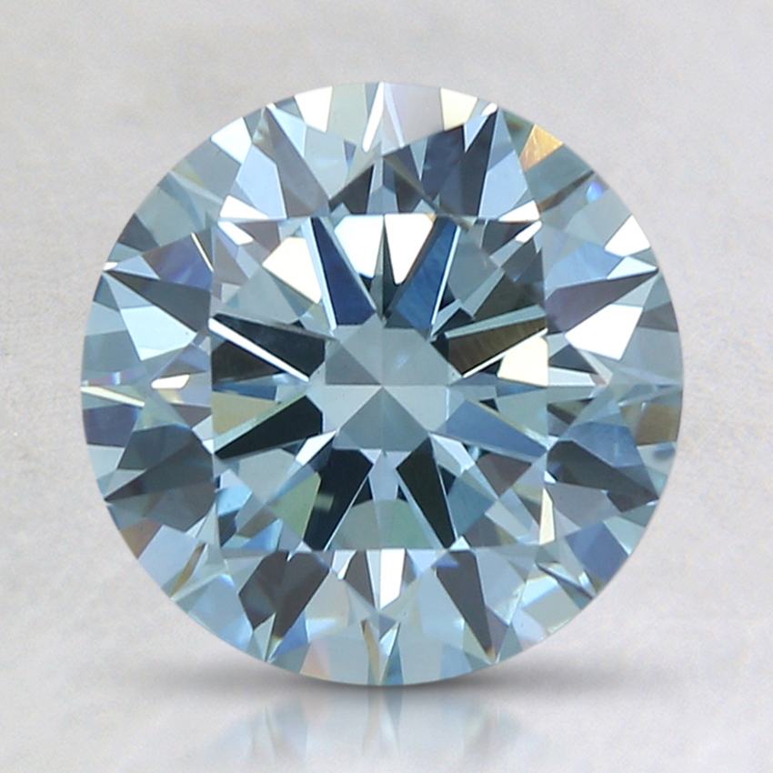 2.04 Ct. Fancy Blue-Green Round Lab Created Diamond